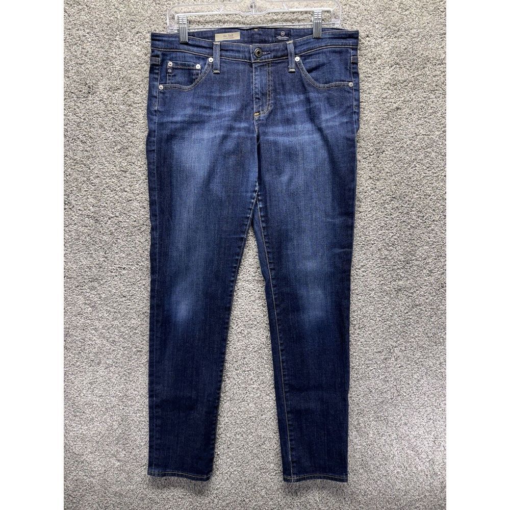 Ag Adriano Goldschmied Womens The Stilt Cigarette Leg Jeans Blue Made USA 32x30